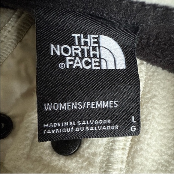 🔥The North Face - Black & Cream TKA Glacier Snap-Neck Pullover - L - Picture 9 of 9